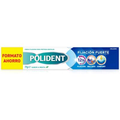 Polident Crema Fissativa per protesi dentarie, fissaggio forte, gusto menta, 77 g Polident Crema Fissativa per protesi dentarie, fissaggio forte, gusto menta, 77 g