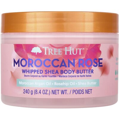 Burro Corpo Rosa Marocchina Tree Hut - Nutriente, Vegano, 240g Burro Corpo Rosa Marocchina Tree Hut - Nutriente, Vegano, 240g