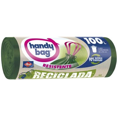Albal Riciclato Handy Bag sacco immondizia resistente 100 litri 10 pz Albal Riciclato Handy Bag sacco immondizia resistente 100 litri 10 pz