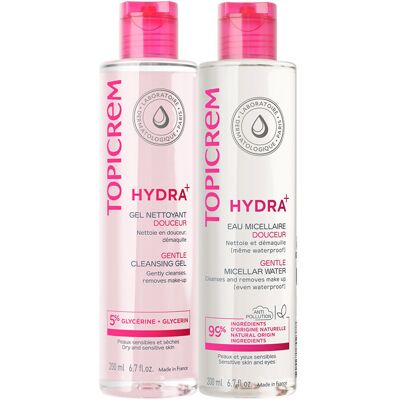 Topicrem Hydra+ Routine Viso - Kit di Cosmetici per Pelle Secca e Sensibile Topicrem Hydra+ Routine Viso - Kit di Cosmetici per Pelle Secca e Sensibile