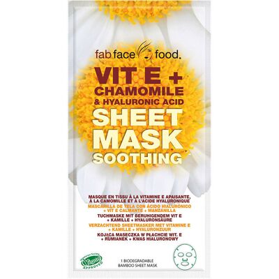 7th Heaven Maschera in tessuto Fab Face Food Vit E + Camomilla & Acido Ialuronico 1 u 7th Heaven Maschera in tessuto Fab Face Food Vit E + Camomilla & Acido Ialuronico 1 u