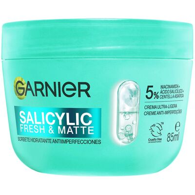 Garnier Salicylic Fresh & Matte sorbetto idratante anti-imperfezioni 85 ml Garnier Salicylic Fresh & Matte sorbetto idratante anti-imperfezioni 85 ml