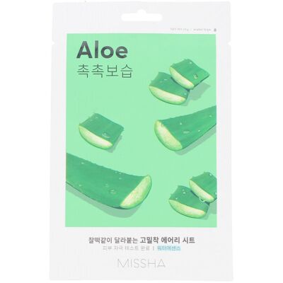 Missha Maschera in tessuto traspirante #Aloe 1 unità Missha Maschera in tessuto traspirante #Aloe 1 unità