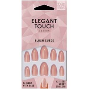 Elegant Touch Core Colour nails with glue short stiletto #blush suede Elegant Touch Core Colour nails with glue short stiletto #blush suede