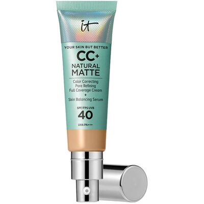 IT Cosmetics CC+ Natural Matte base de maquillaje en crema SPF40 #Medium tan IT Cosmetics CC+ Natural Matte base de maquillaje en crema SPF40 #Medium tan