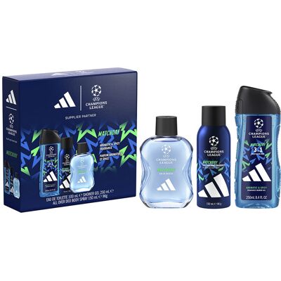 Adidas Set da 3 pezzi per la giornata di gara dei campioni Uefa Adidas Set da 3 pezzi per la giornata di gara dei campioni Uefa