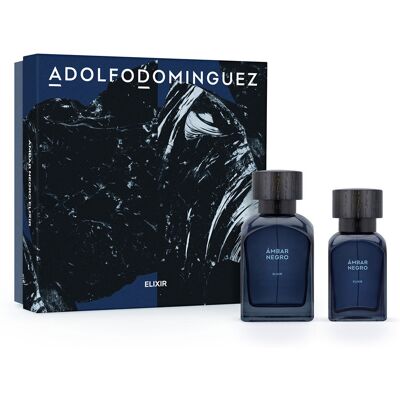 Adolfo Dominguez Ámbar Negro Elixir Estuche 2 pz Adolfo Dominguez Ámbar Negro Elixir Estuche 2 pz