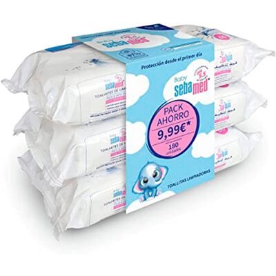 Salviettine Detergenti Bebè Sebamed - 3 Confezioni, 60 Pezzi Salviettine Detergenti Bebè Sebamed - 3 Confezioni, 60 Pezzi