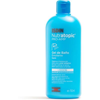 Gel Doccia Emolliente Nutratopic Pro-AMP di Isdin - Pelle atopica, 750ml Gel Doccia Emolliente Nutratopic Pro-AMP di Isdin - Pelle atopica, 750ml