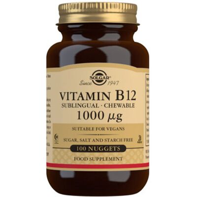 Solgar Vitamina B12 1000µg nuggets masticabili (100 pz.) Solgar Vitamina B12 1000µg nuggets masticabili (100 pz.)