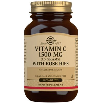 Solgar Vitamina C 1500 mg con Rosa Canina compresse (90 pz) Solgar Vitamina C 1500 mg con Rosa Canina compresse (90 pz)