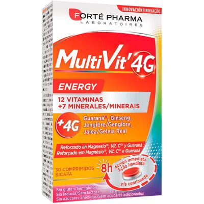 Forté Pharma Multivit 4G Energia - Multivitamin per la Vitalità Quotidiana Forté Pharma Multivit 4G Energia - Multivitamin per la Vitalità Quotidiana