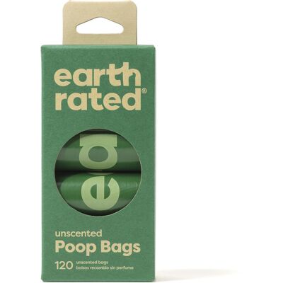 Earth Rated Rollos Bolsa mascota recambio #sin perfume 8 x Earth Rated Rollos Bolsa mascota recambio #sin perfume 8 x
