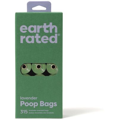 Earth Rated Rollos Bolsa mascota recambio #lavanda 21 x Earth Rated Rollos Bolsa mascota recambio #lavanda 21 x