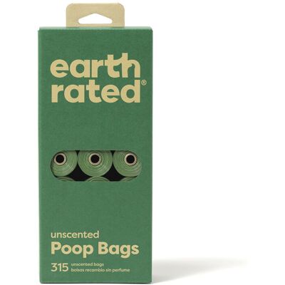 Earth Rated Rollos Bolsa mascota recambio #sin perfume 21 x Earth Rated Rollos Bolsa mascota recambio #sin perfume 21 x