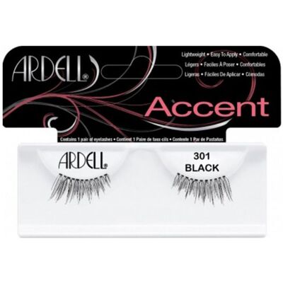 Ardell Ciglia finte Accent #301 nere 1 unità Ardell Ciglia finte Accent #301 nere 1 unità