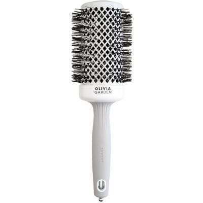 Olivia Garden Expert Blowout “SHINE” White&Grey; #55 mm Olivia Garden Expert Blowout “SHINE” White&Grey; #55 mm