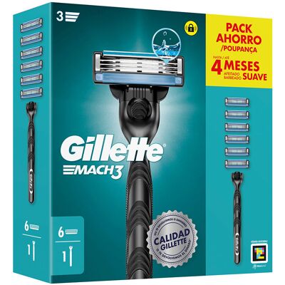 Rasoio Gillette Mach 3 - 6 Ricambi Rasoio Gillette Mach 3 - 6 Ricambi