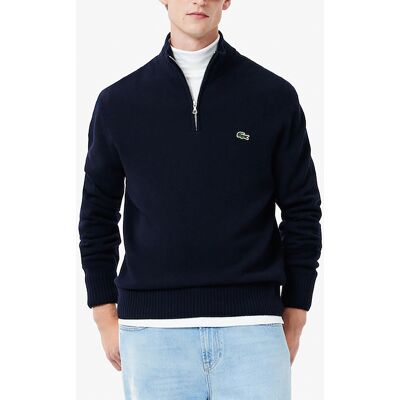 LACOSTE MAGLIONE INTERLOCK HALF ZIP CON LOGO 4 LACOSTE MAGLIONE INTERLOCK HALF ZIP CON LOGO 4