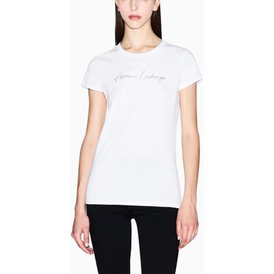 ARMANI EXCHANGE T-SHIRT LOGO STRASS S ARMANI EXCHANGE T-SHIRT LOGO STRASS S