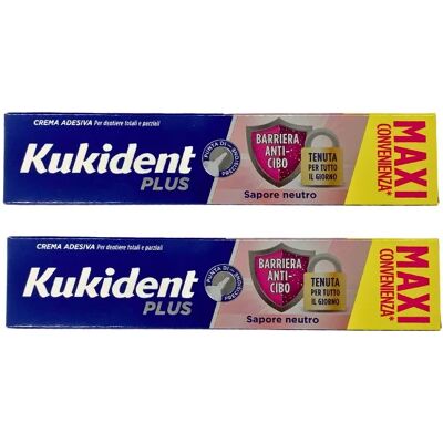 Procter & Gamble Kukident Plus Crema Barriera - 2x57g Procter & Gamble Kukident Plus Crema Barriera - 2x57g