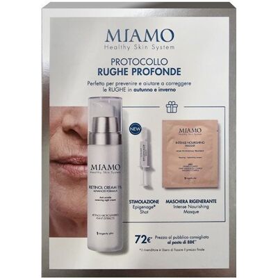 MEDSPA Srl Miamo Protocollo Rughe Profonde - Crema Retinolo 50 ml - Epigenage Shot - Maschera Nutriente Intensiva 10 ml - Protocollo di cura della pelle MEDSPA Srl Miamo Protocollo Rughe Profonde - Crema Retinolo 50 ml - Epigenage Shot - Maschera Nutriente Intensiva 10 ml - Protocollo di cura della pelle