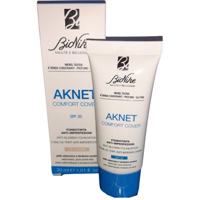 Fondotinta Bionike Aknet Comfort Cover - Coprenza medio-alta - Finish opaco - 30ml Fondotinta Bionike Aknet Comfort Cover - Coprenza medio-alta - Finish opaco - 30ml
