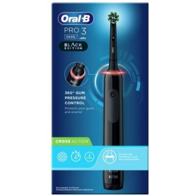 Oralb Pro 3 Black Spazz+2ref Oralb Pro 3 Black Spazz+2ref