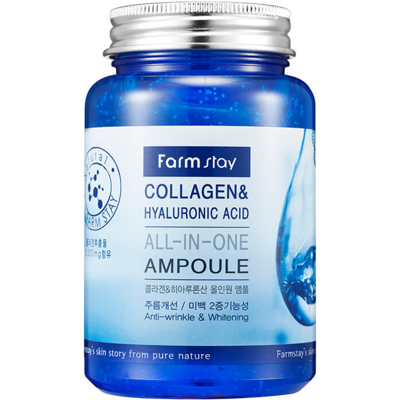 FARM STAY Ampolla Collagene & Acido Ialuronico Tutto-in-Uno - Cura della pelle FARM STAY Ampolla Collagene & Acido Ialuronico Tutto-in-Uno - Cura della pelle
