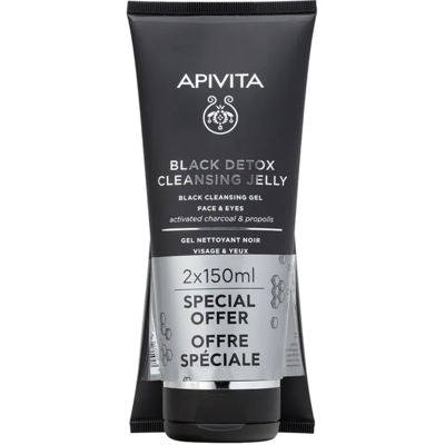 Apivita Black Detox Cleansing Gel for Face and Eyes Apivita Black Detox Cleansing Gel for Face and Eyes