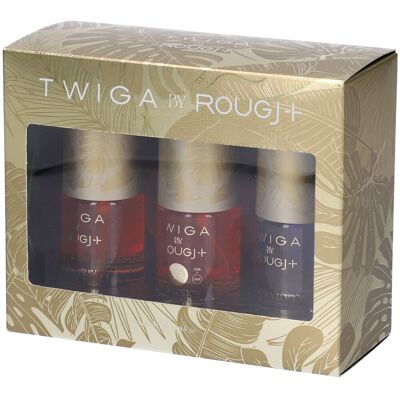Rougj Twiga 3x50ml SPF30 oro colloidale Set da viaggio Rougj Twiga 3x50ml SPF30 oro colloidale Set da viaggio