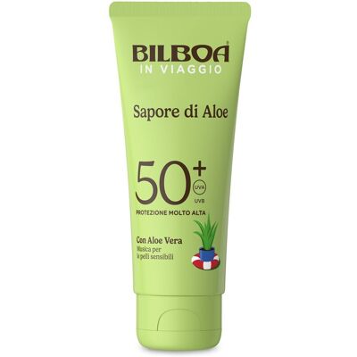 bilboa In Viaggio Crema Solare formato SPF 50+ con aloe vera 75 ml solare bilboa In Viaggio Crema Solare formato SPF 50+ con aloe vera 75 ml solare