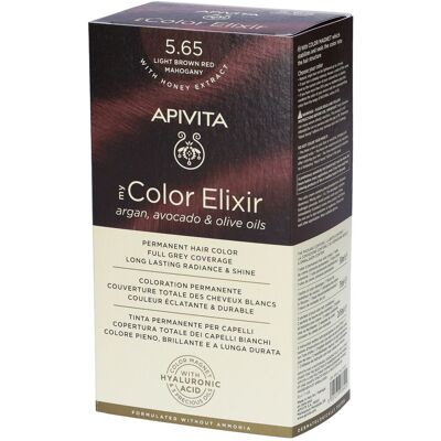 Apivita My Color Elixir 5.65 Castano Chiaro Rosso Mogano 1 pz Tintura Apivita My Color Elixir 5.65 Castano Chiaro Rosso Mogano 1 pz Tintura