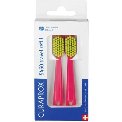 Curaprox Testine Ricambio Spazzolino Da Viaggio Cs 5460 2 pz da denti Curaprox Testine Ricambio Spazzolino Da Viaggio Cs 5460 2 pz da denti
