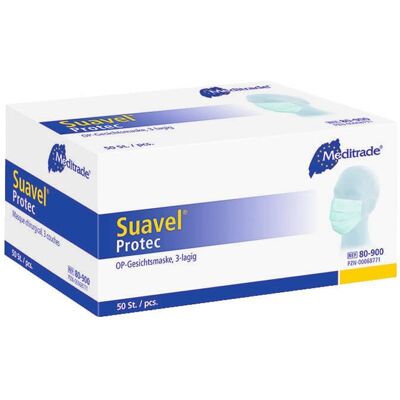 Meditrade Suavel® Protec OP Mask 50 pezzi pz Mascherina Meditrade Suavel® Protec OP Mask 50 pezzi pz Mascherina