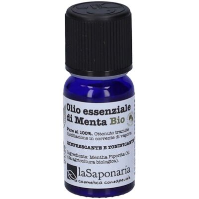 La Saponaria Olio Essenziale di Menta BIO 10 ml essenziale La Saponaria Olio Essenziale di Menta BIO 10 ml essenziale