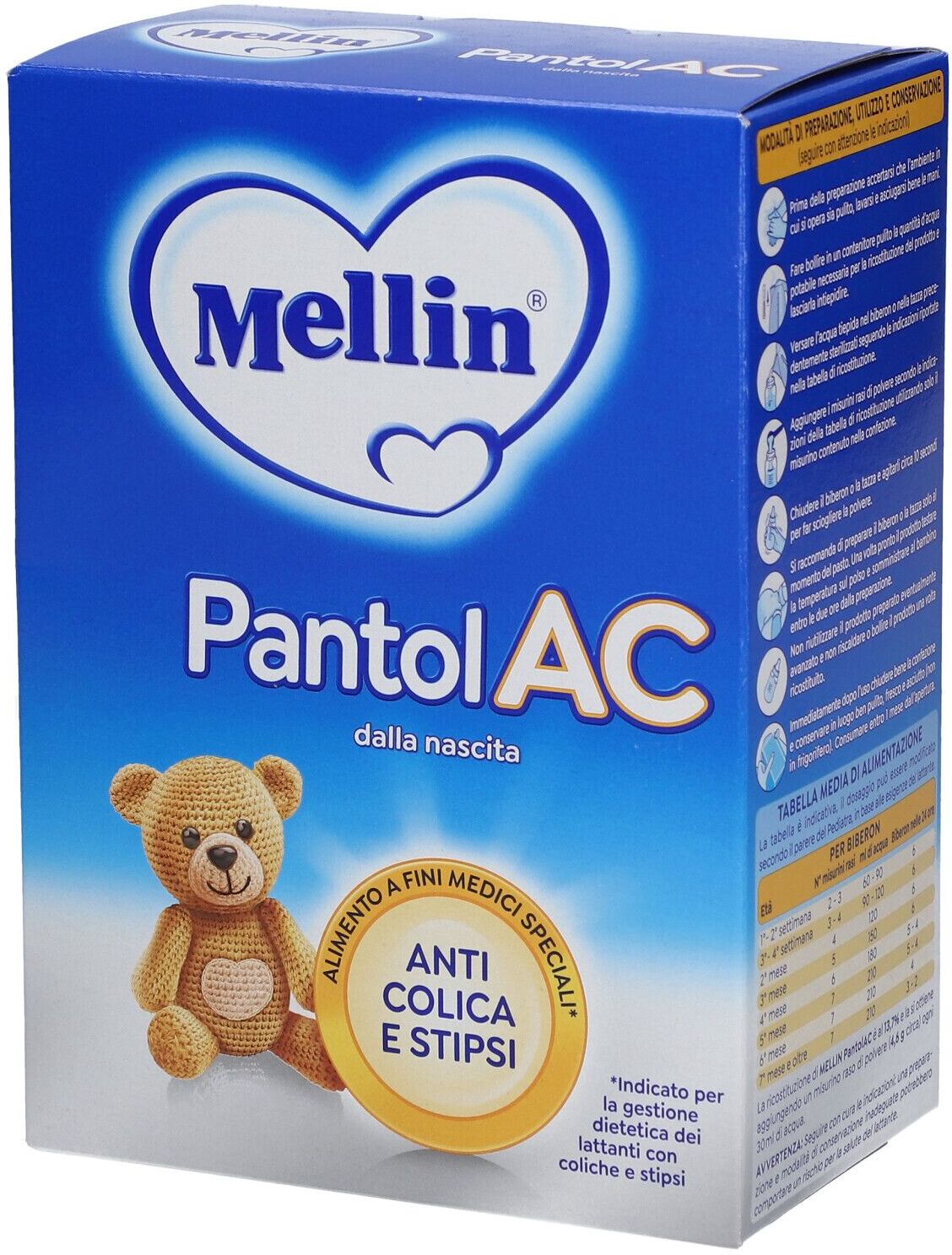 Mellin Latte PantolAC 600 g Polvere per soluzione orale 1 Mellin Latte PantolAC 600 g Polvere per soluzione orale