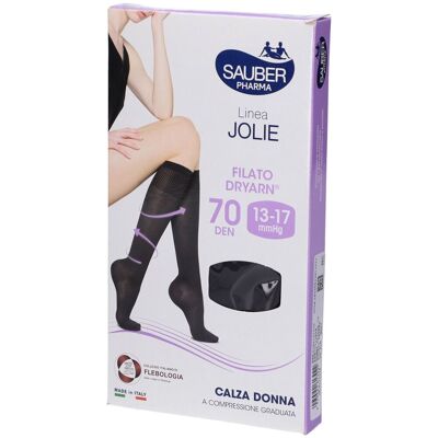 sauber Calza Jolie Filato Dryarn 70 Nero S/M 1 pz Calzini sauber Calza Jolie Filato Dryarn 70 Nero S/M 1 pz Calzini