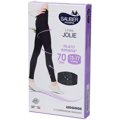 Sauber Calza Jolie Leggings Emana 70 Nero S 1 pz Altro Sauber Calza Jolie Leggings Emana 70 Nero S 1 pz Altro
