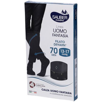 Sauber Pharma Calza Uomo Fantasia 70 Denari Taglia S/M 1 pz Altro Sauber Pharma Calza Uomo Fantasia 70 Denari Taglia S/M 1 pz Altro