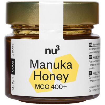 nu3 Miele di manuka MGO 400+ - Miele puro dalla Nuova Zelanda nu3 Miele di manuka MGO 400+ - Miele puro dalla Nuova Zelanda