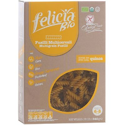 Felicia Bio Fusilli Multicereali - Senza glutine, Organico, 250g Felicia Bio Fusilli Multicereali - Senza glutine, Organico, 250g