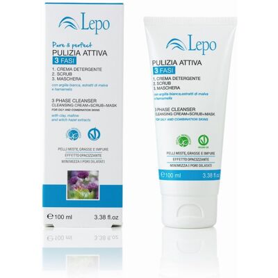 Lepo PULIZIA ATTIVA 3 FASI 100 ml Crema - Crema viso Lepo PULIZIA ATTIVA 3 FASI 100 ml Crema - Crema viso