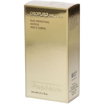 rephase Oropuro 24K Gold Olio Protettivo Antietà Viso E Corpo 150 ml per la pelle rephase Oropuro 24K Gold Olio Protettivo Antietà Viso E Corpo 150 ml per la pelle