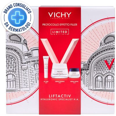 Vichy Cofanetto Spa Protocollo Antirughe Liftactiv HA Crema PNM 50ml + UVAGE 15ml Notte 1 pz Set Vichy Cofanetto Spa Protocollo Antirughe Liftactiv HA Crema PNM 50ml + UVAGE 15ml Notte 1 pz Set