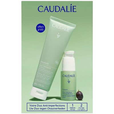 Caudalie Vinopure Caudalie Cofanetto Vinopure Siero Anti-imperfezioni + Gel Detergente Purificante 1 pz Set Caudalie Vinopure Caudalie Cofanetto Vinopure Siero Anti-imperfezioni + Gel Detergente Purificante 1 pz Set