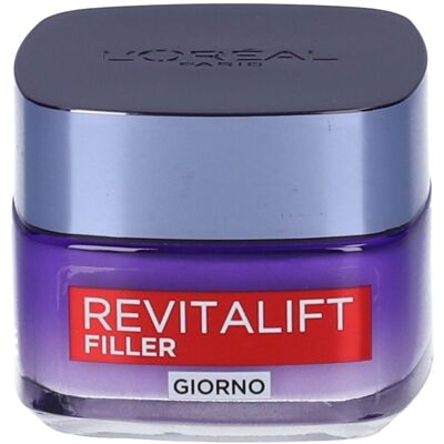 Revitalift L'Oréal Paris Crema Viso Giorno Filler, Azione Antirughe Rivolumizzante con Acido Ialuronico Concentrato, 50 ml Revitalift L'Oréal Paris Crema Viso Giorno Filler, Azione Antirughe Rivolumizzante con Acido Ialuronico Concentrato, 50 ml