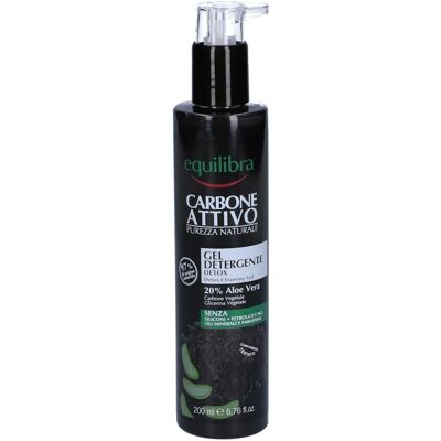 Gel Detergente Viso con Carbone Attivo Equilibra - 200ml Gel Detergente Viso con Carbone Attivo Equilibra - 200ml