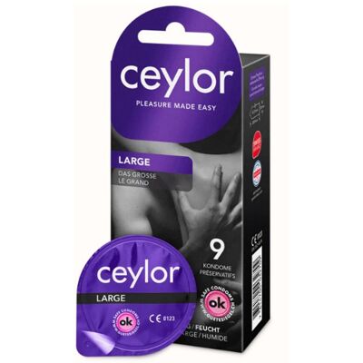 ceylor *Large Super Glide* 9 pz Preservativi ceylor *Large Super Glide* 9 pz Preservativi