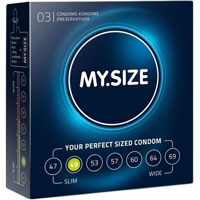 My.size Classic Preservativi Taglia 2 49mm 3 pz My.size Classic Preservativi Taglia 2 49mm 3 pz